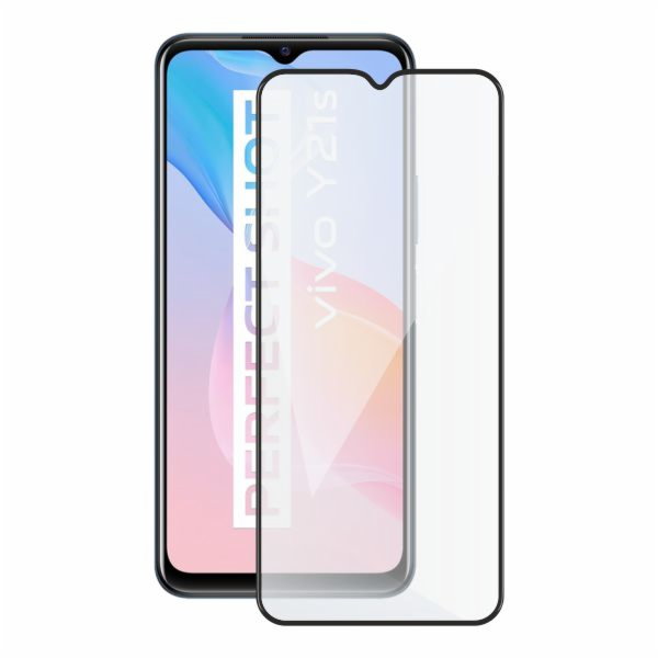 Screenshield VIVO Y21S (full COVER black) Tempered Glass ...