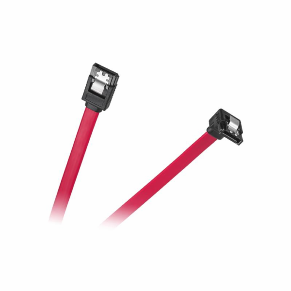 Kabel SATA přímá zástrčka - úhlová zástrčka 0,5m
