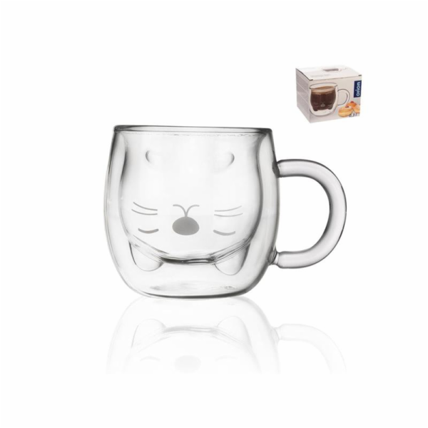 Hrnek dvoustěnný KOČKA 300 ml