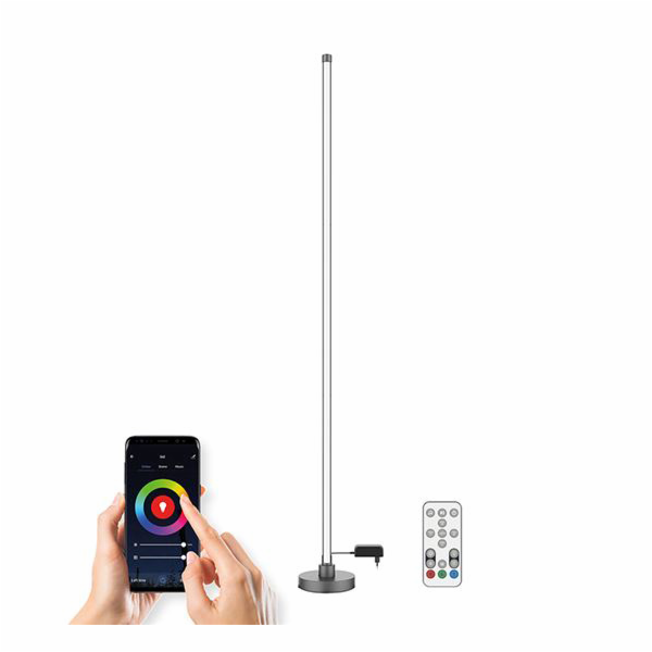 Solight LED smart stojací lampa Rainbow, wifi, RGB, CCT, ...