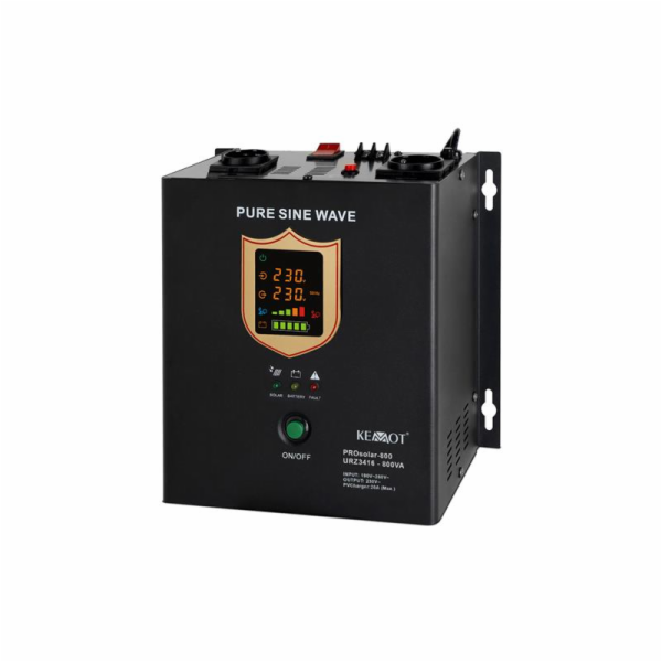 Měnič napětí KEMOT PROsolar-800 500W 12V Black