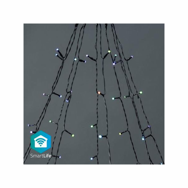 NEDIS Wi-Fi chytré dekorativní LED/ RGB/ 180 LED s/ Andro...