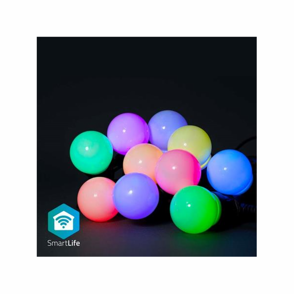 NEDIS&nbsp;Wi-Fi&nbsp;chytré&nbsp;dekorativní&nbsp;LED/&nbsp;RGB/&nbsp;10&nbsp;LED&nbsp;s/&nbsp;Androi...