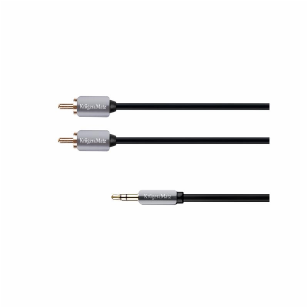 Kabel KRUGER & MATZ JACK 3.5 stereo/2xCINCH 3m KM0311