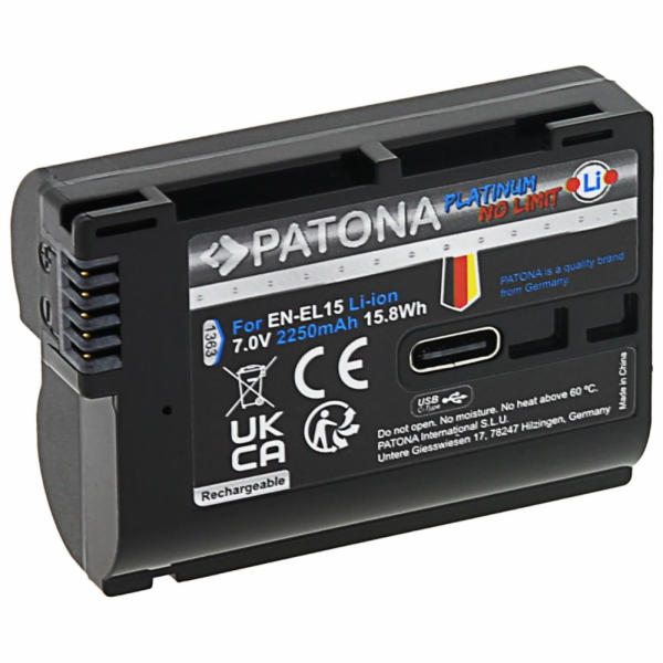 PATONA baterie pro foto Nikon EN-EL15C 2400mAh Li-Ion Pla...
