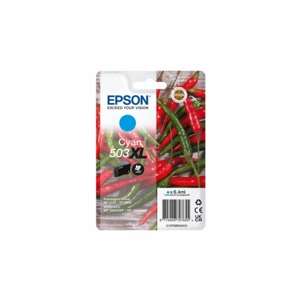 Epson 503XL - 6.4 ml - XL - azurová - originální - blistr...