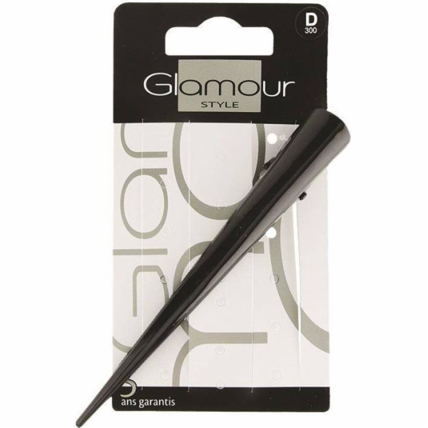 Glamour GLAMOUR_ Sponka do vlasů Černá 1ks