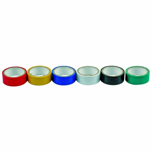 Páska PVC 19/3m VOREL TO-75060 6ks barevné