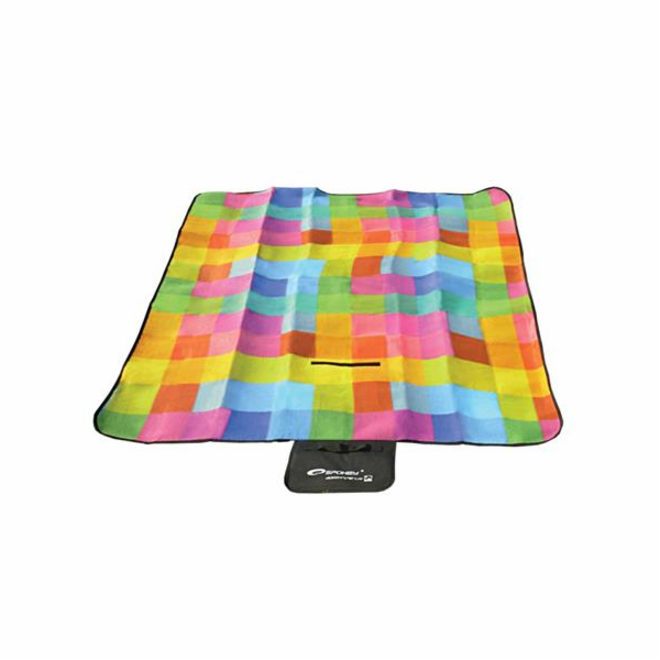 Spokey PICNIC COLOUR Pikniková deka s popruhem, 130 x 150 cm