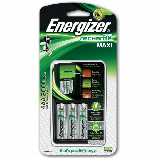 Nabíječka baterií Energizer Maxi + 4 nabíjecí baterie AA Po
