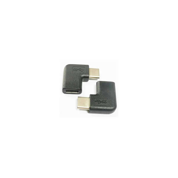 PremiumCord Adaptér USB-C/male - C/female zahnutý 90°