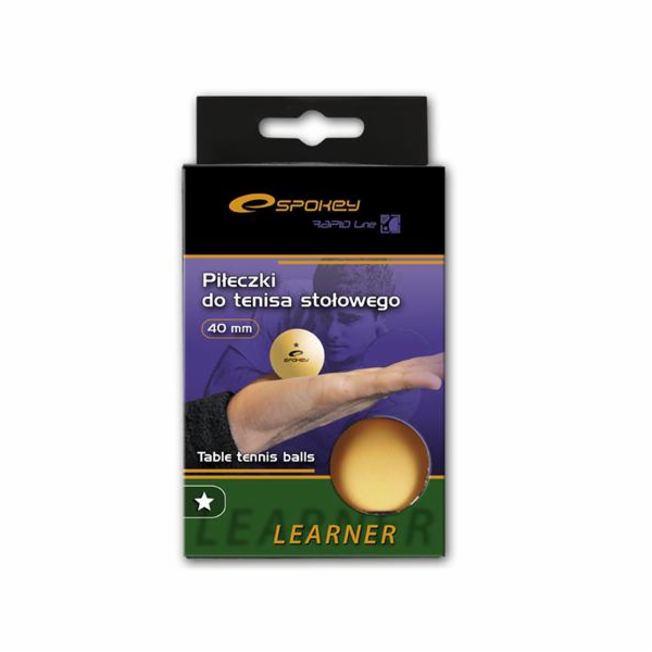 Spokey LERNER * Pingpongové míčky, 6 ks, oranžové