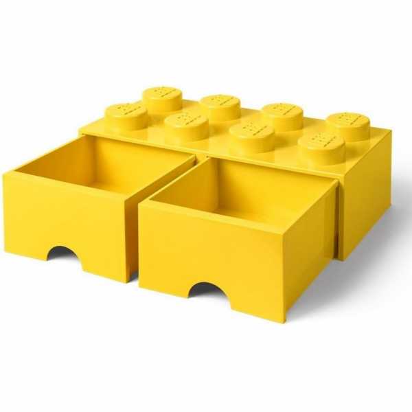 Room Copenhagen LEGO Brick Drawer 8 žlutá, úložný box