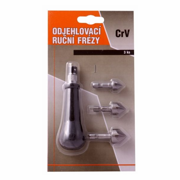 Fréza ruční odjehlovací 3 ks