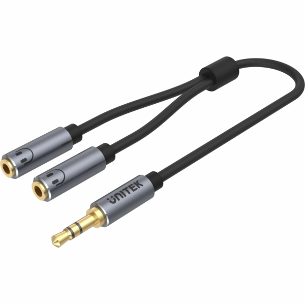 UNITEK Y-C956ABK audio cable 0.2 m 3.5mm 2 x 3.5mm Black ...