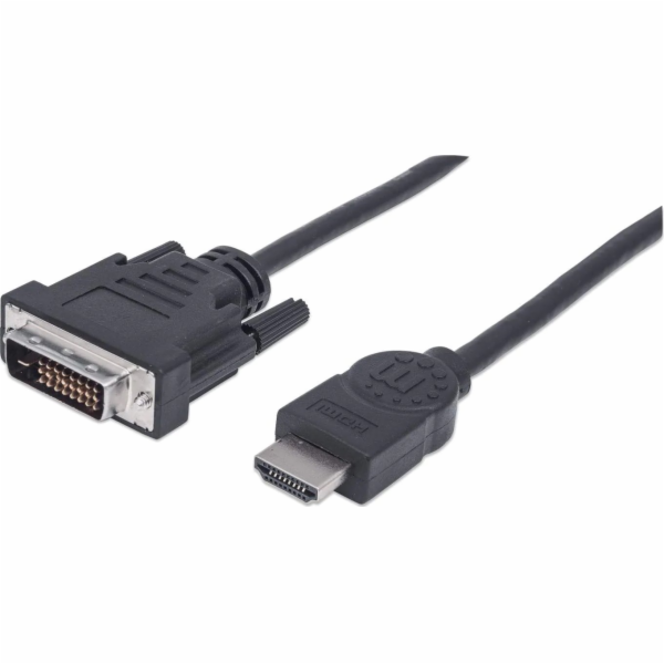 Manhattan HDMI - DVI-D kabel 1,8 m černý (372503)
