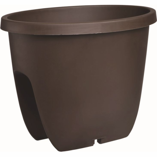 Květináč na zábradlí 30 cm hnědý Balconia OVI