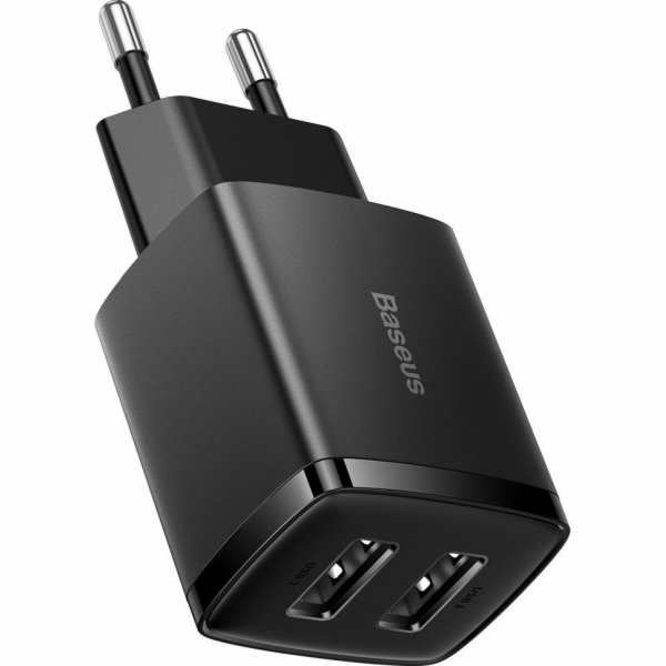 Nabíječka Baseus USB-A x2 10,5W černá
