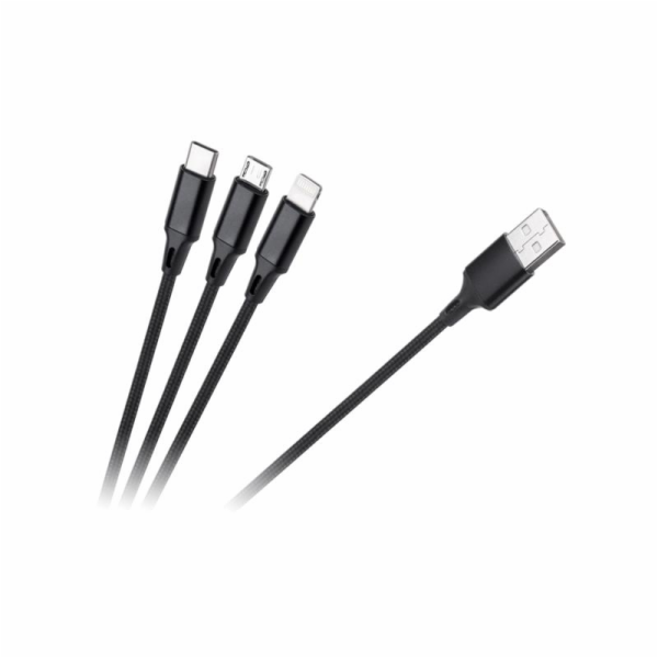 Rebel USB-A - USB-C 1m červený (RB-6005-100-B) USB kabel 