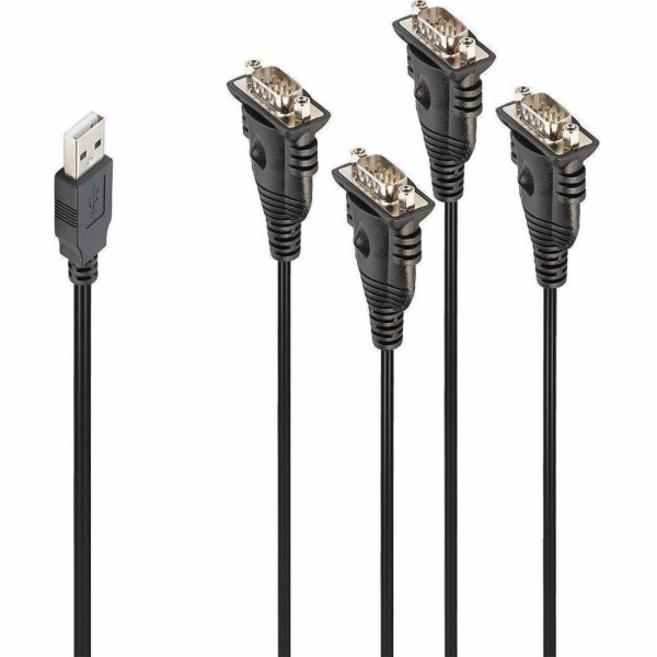 Lindy USB 1.1 adaptér, USB-A zástrčka > 4x sériová RS232 ...