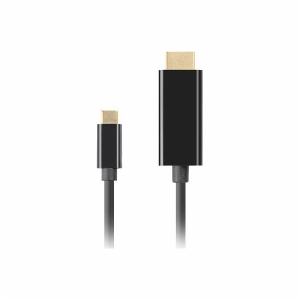 Lanberg USB-C(M)->HDMI(M) kabel 3m 4K 60Hz černá 