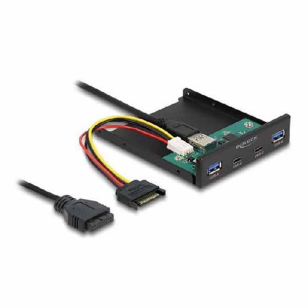 Delock 3.5” USB 3.2 Gen 1 přední panel 2 x USB Type-C™ + ...