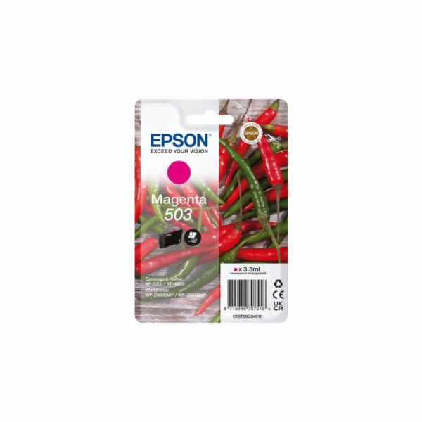 Epson 503 - 3.3 ml - purpurová - originální - blistr s RF...