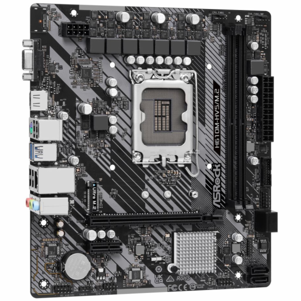 ASRock H610M-HVS/M.2 R2.0 / Intel H610 / LGA1700 / 2x DDR...
