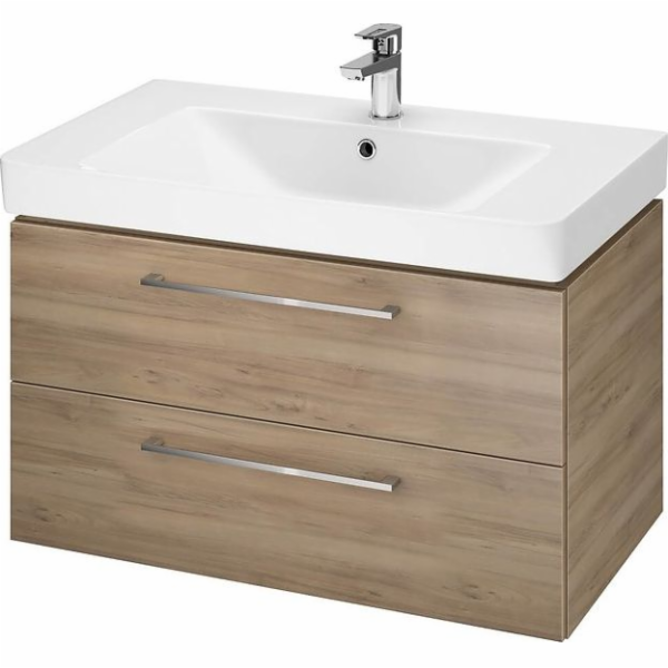 Set umyvadla se skříňkou Cersanit Lara Mille 80cm ořech