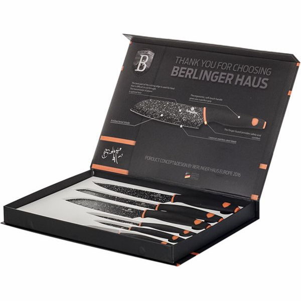BerlingerHaus sada nožů 6ks BH-2111 Granit Diamond