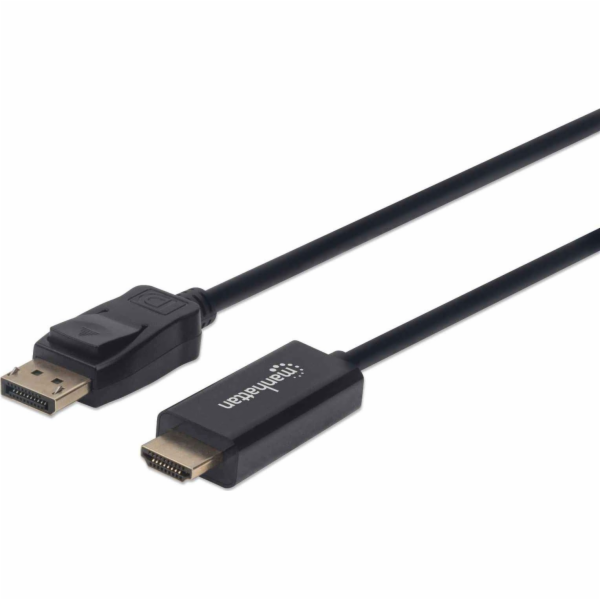 MANHATTAN Kabel DisplayPort na HDMI 1080p, 1m, černý
