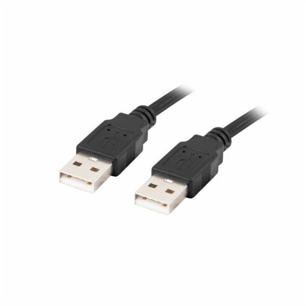 Lanberg CA-USBA-20CU-0010-BK USB-A M / M 2.0, 1m, černý L...