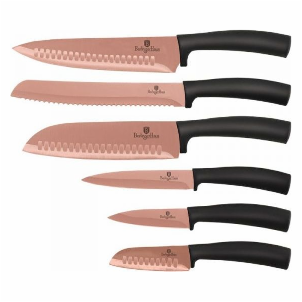 BerlingerHaus sada nožů 6ks BH-2611 Rose Gold