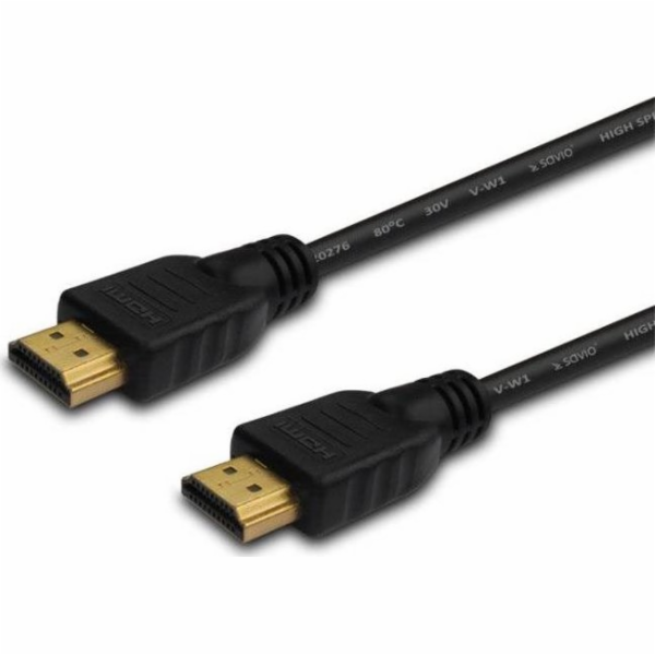HDMI kabel SAVIO CL-05 v1.4 3D, 4Kx2K, 2m černý
