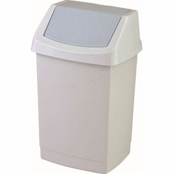 Koš odpadkový Click 50 l šedý/světle modrý