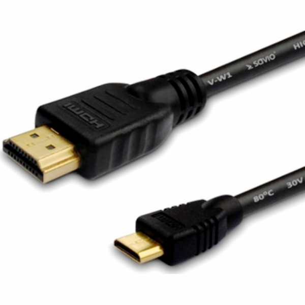 KABEL HDMI (M) - Mini HDMI (M) 1,5m, czarny, CL-09