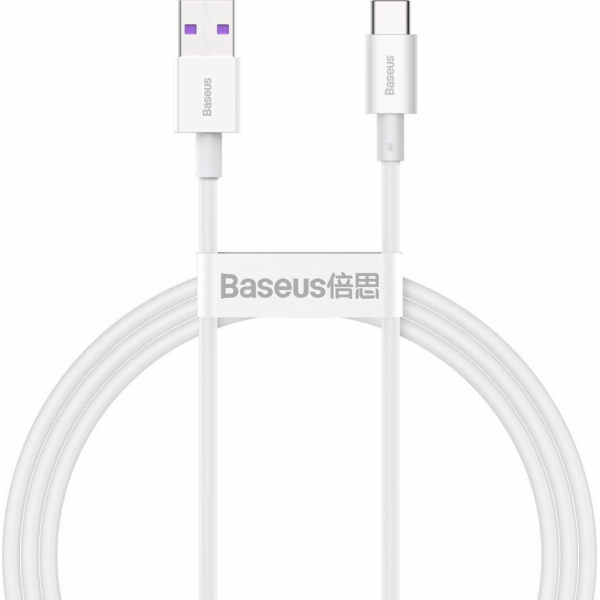 Kabel USB na USB-C řady Superior, 66W, 1m (bílý)