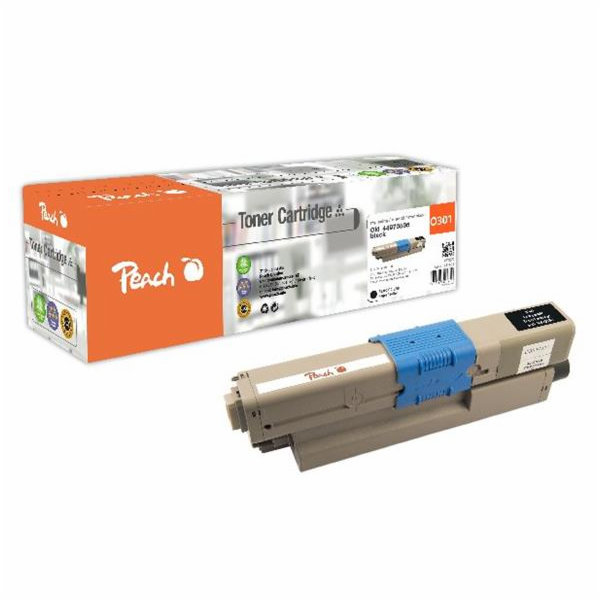 PEACH kompatibilní toner OKI 44973536, černá, 2200 str.