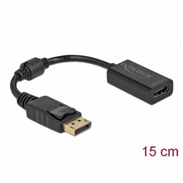 DeLOCK adaptér DisplayPort 1.1 samec > HDMI samice, pasivní