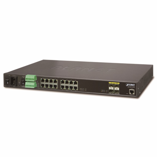 Planet IGS-5225-16T4S průmyslový L3 switch, 16x1Gb, 4x1Gb...