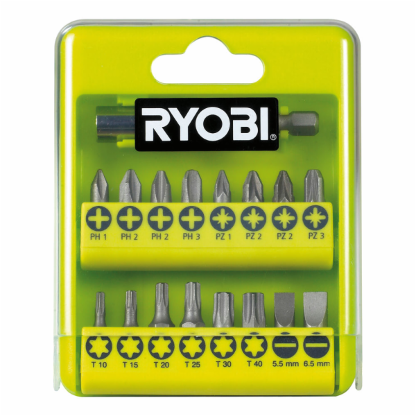 Ryobi Bitset RAK17SD, 17-teilig (grün)