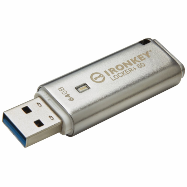 KINGSTON IronKey Locker+ 50  64GB / USB 3.2 / Šifrování X...