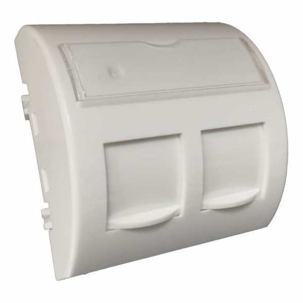Alantec Adaptér 45x45 2xRJ45 s protiprachovými klapkami (...