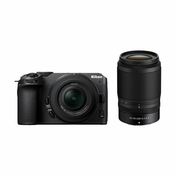 Nikon Z30 + 16–50 + 50–250 VR