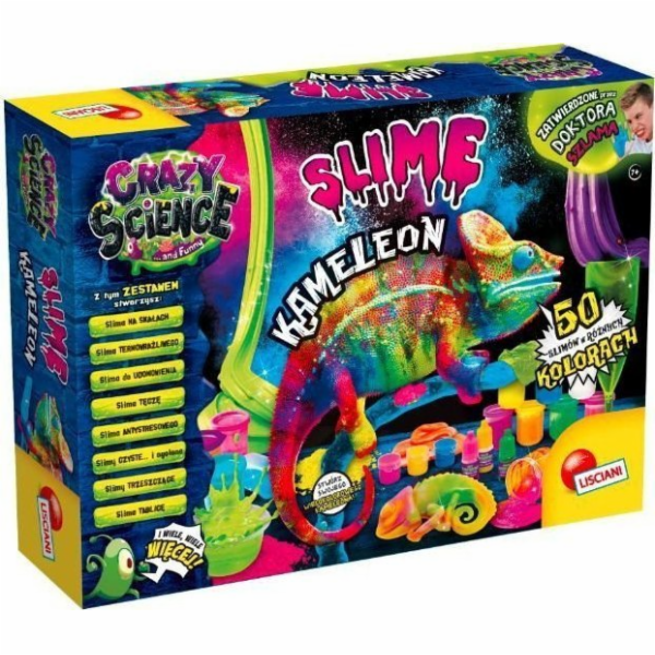 Vědecká sada Crazy Science Slime Chameleon