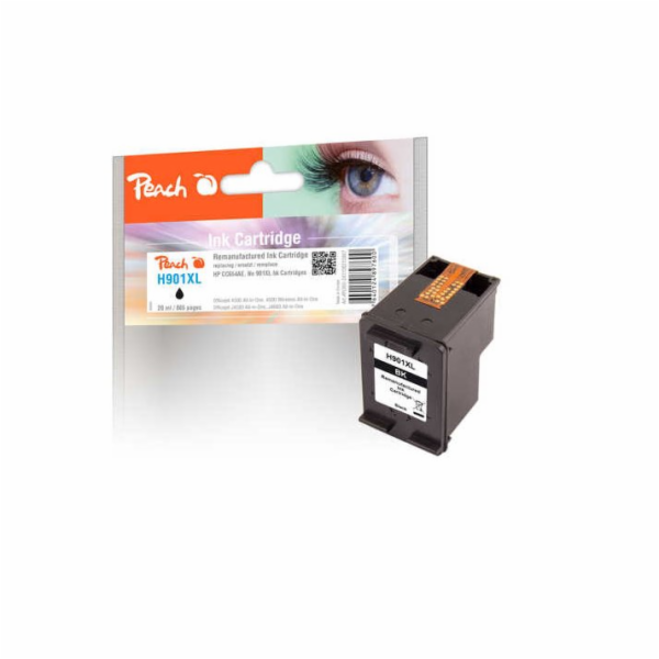 PEACH kompatibilní cartridge HP CC654AE No.901XL, Black, ...