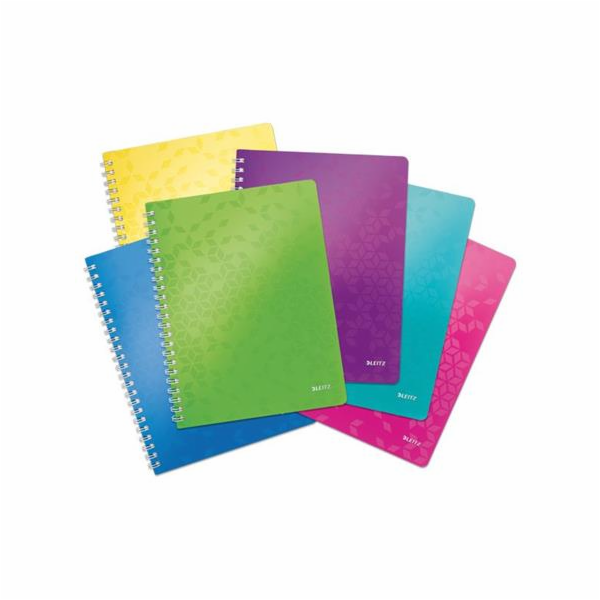 LEITZ Blok  WOW A5, PP, linka, bílá