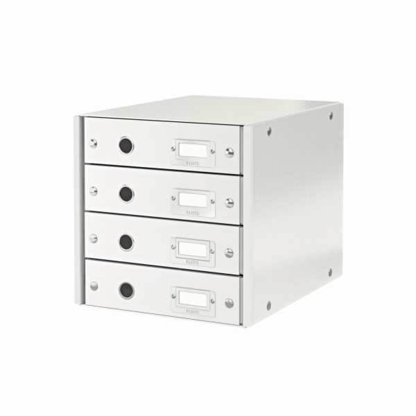 LEITZ Zásuvkový box  Click&Store, 4 zásuvky, bílá