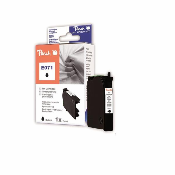 PEACH kompatibilní cartridge Epson T0711, black, 8,4 ml