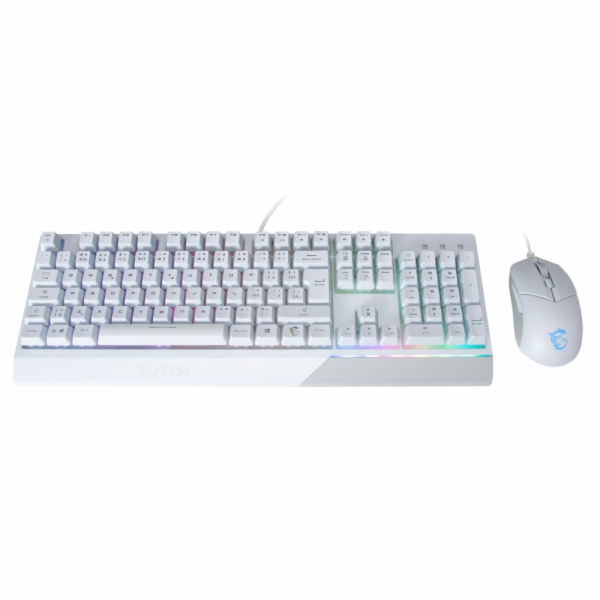 MSI herní set klávesnice s myší VIGOR GK30 COMBO WHITE/ d...